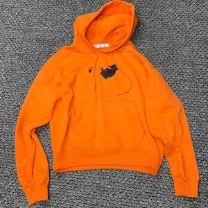 Off-White Vibrant Orange/Black Men's Hoodie